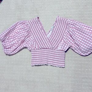 Abercrombie and fitch puff sleeve blouse